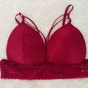 Maroon bra that